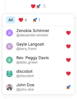 Enable new post reactions menu