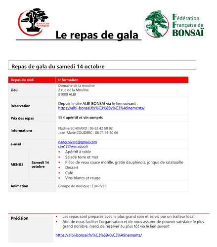 Repas de gala