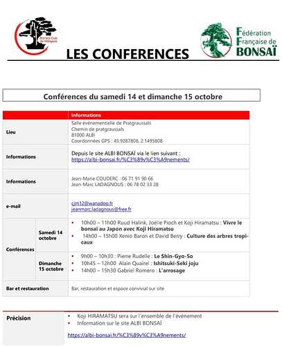Les conférences