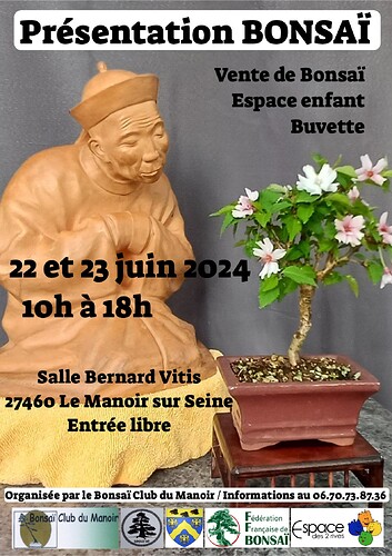 affiche expo bonsai 2024