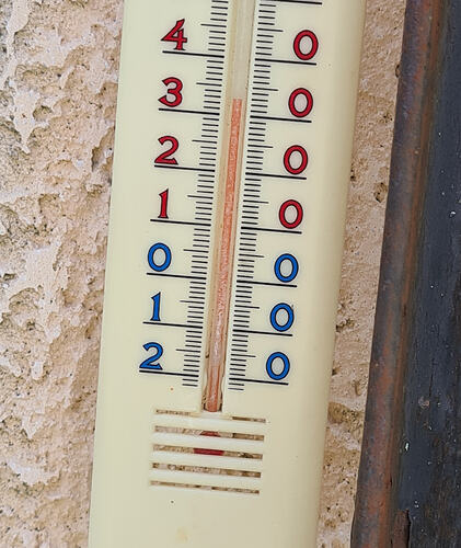 température extéreure 15 H